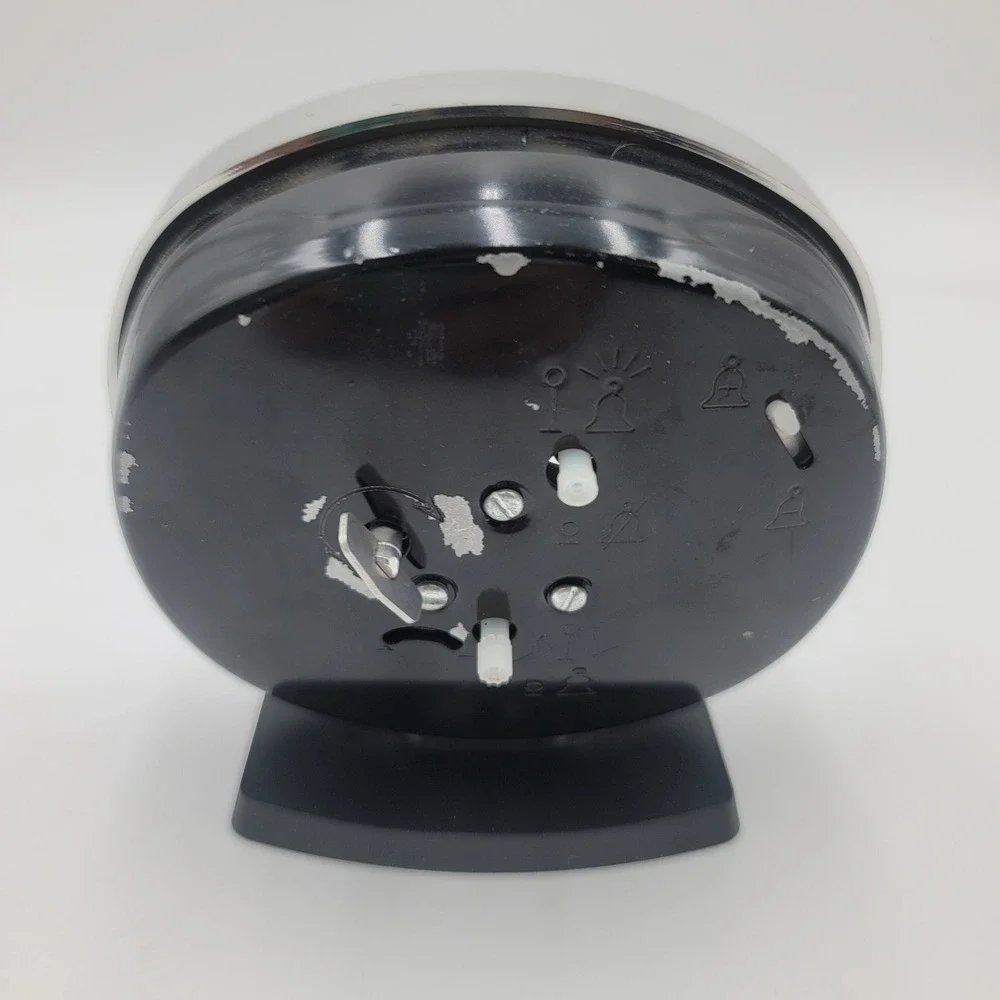 Vintage Westclox‎ Big Ben Alarm Clock Black Dial Chrome MCM Wind Up Made in USA